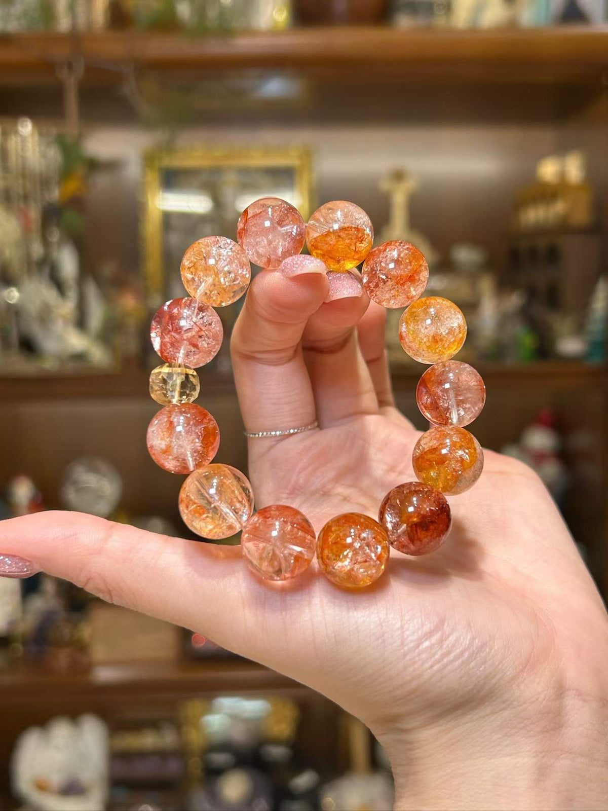 Ember Within · Red Hematoid Quartz Bracelet