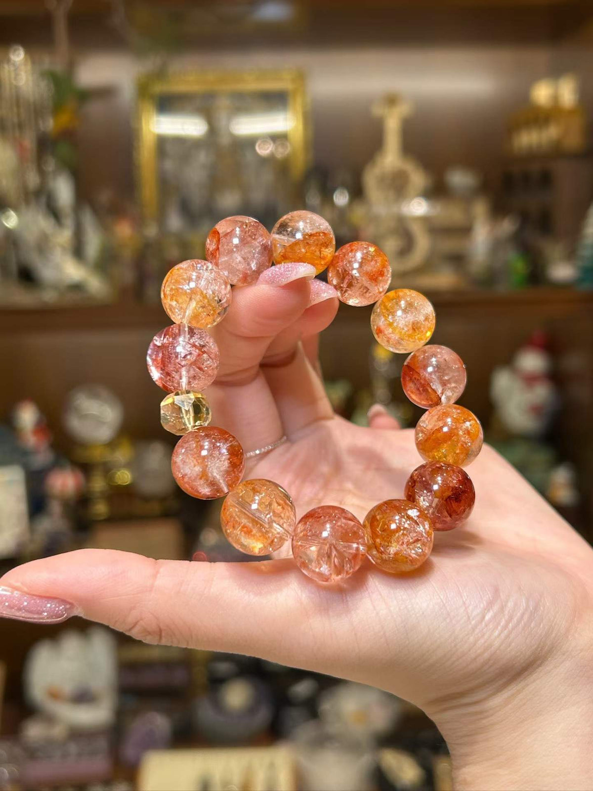 Ember Within · Red Hematoid Quartz Bracelet