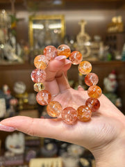 Ember Within · Red Hematoid Quartz Bracelet