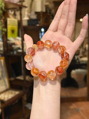 Ember Within · Red Hematoid Quartz Bracelet