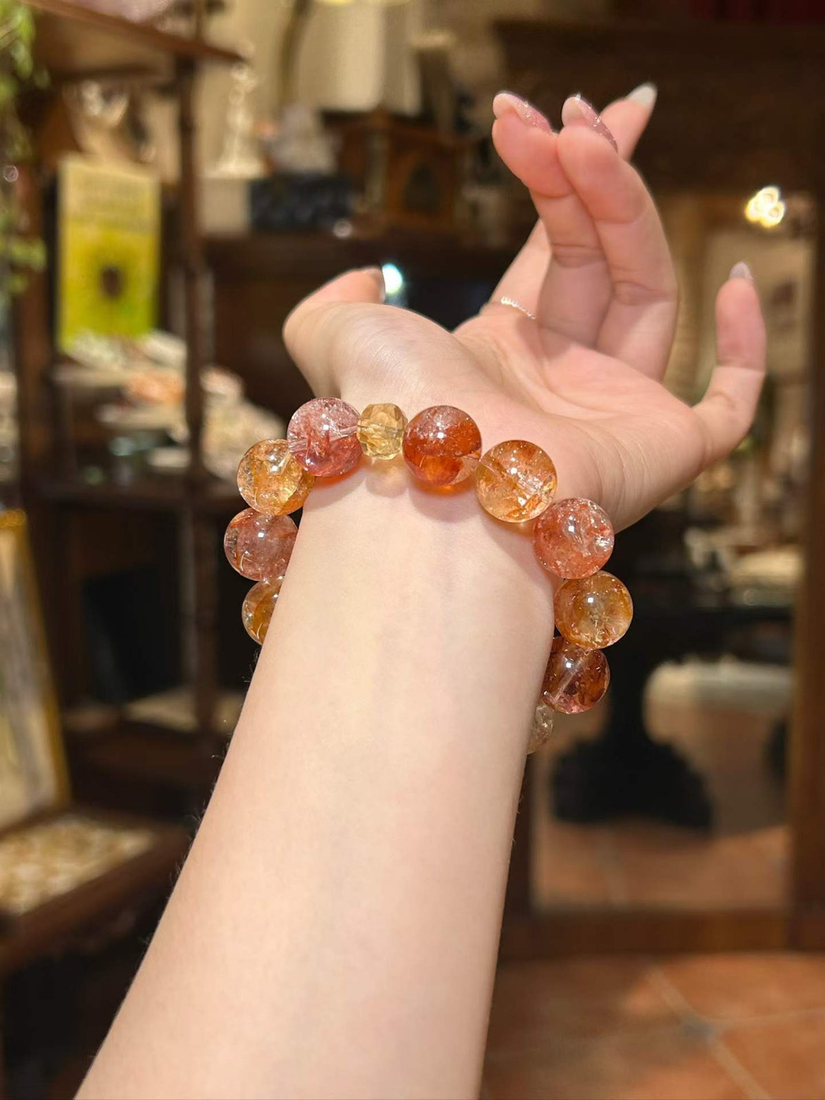 Ember Within · Red Hematoid Quartz Bracelet