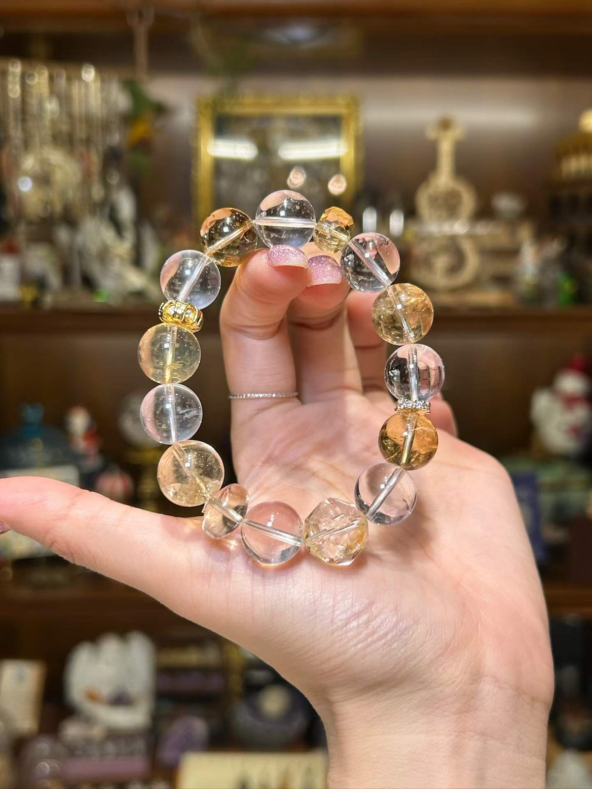 Golden Horizon · Citrine & Clear Quartz Bracelet