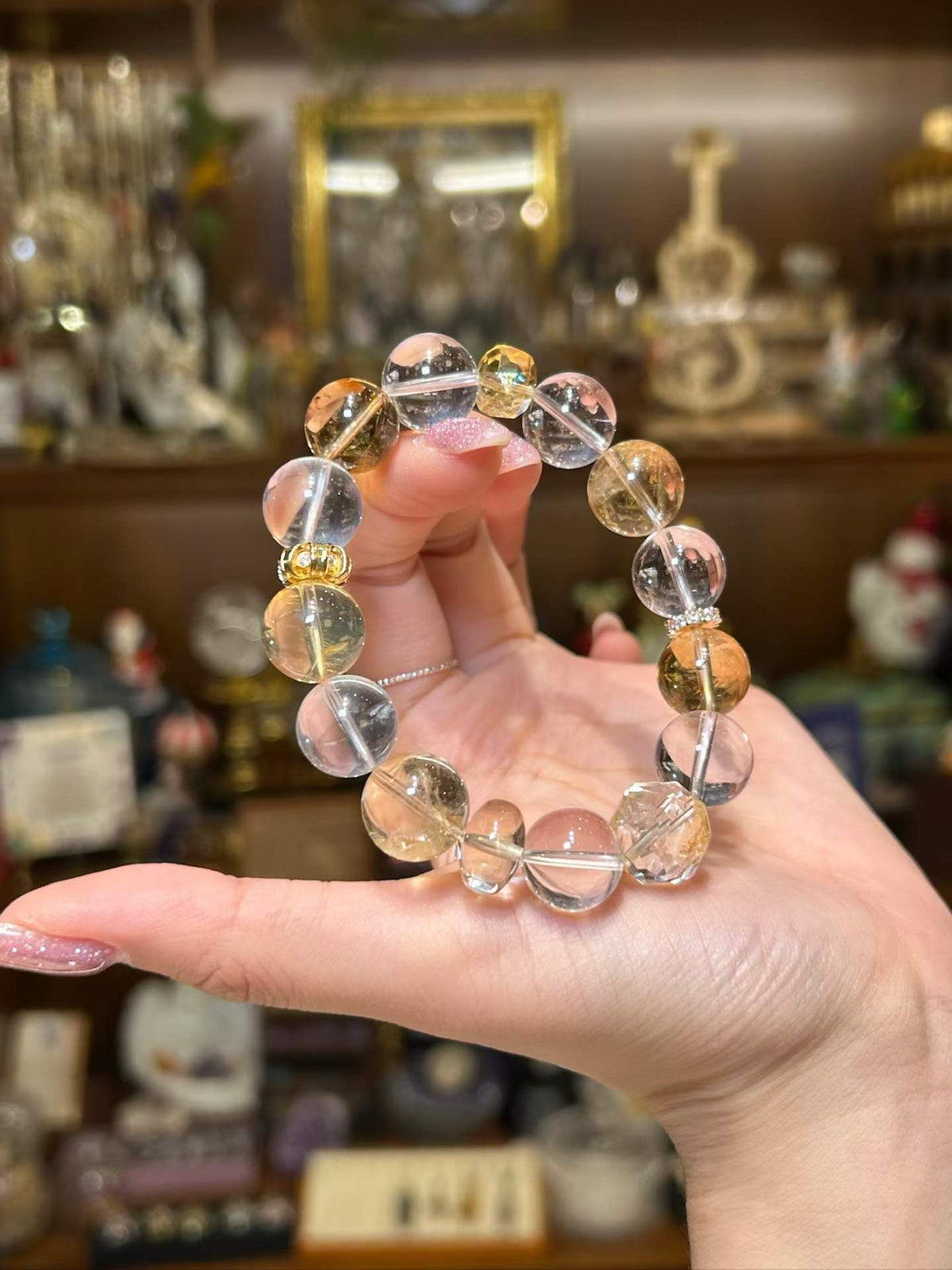 Golden Horizon · Citrine & Clear Quartz Bracelet