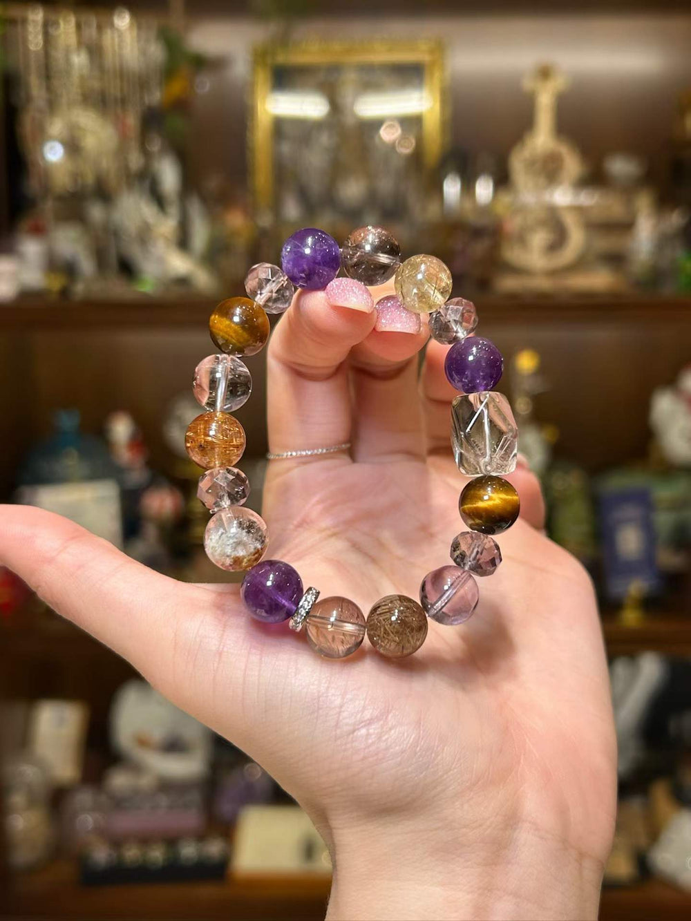 Golden Alignment · Natural Crystal Energy Bracelet