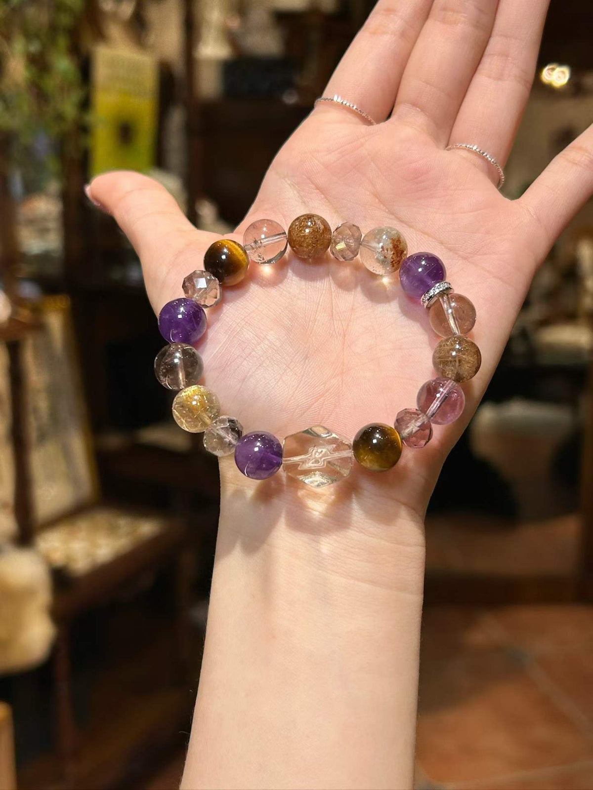 Golden Alignment · Natural Crystal Energy Bracelet