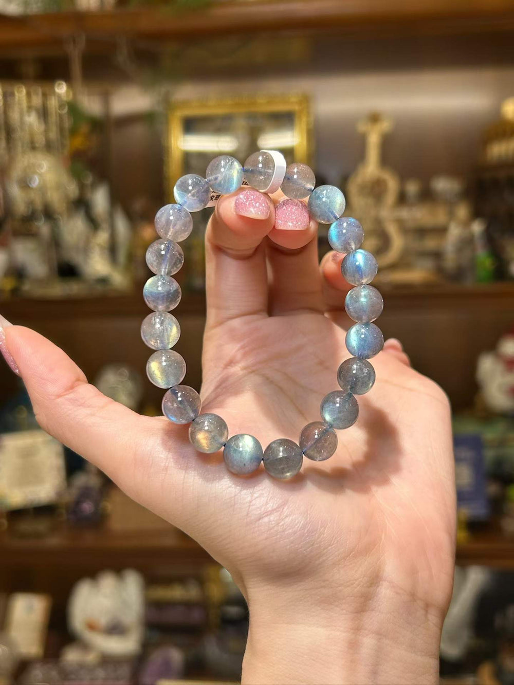 Silver Lining — Gray Moonstone Bracelet