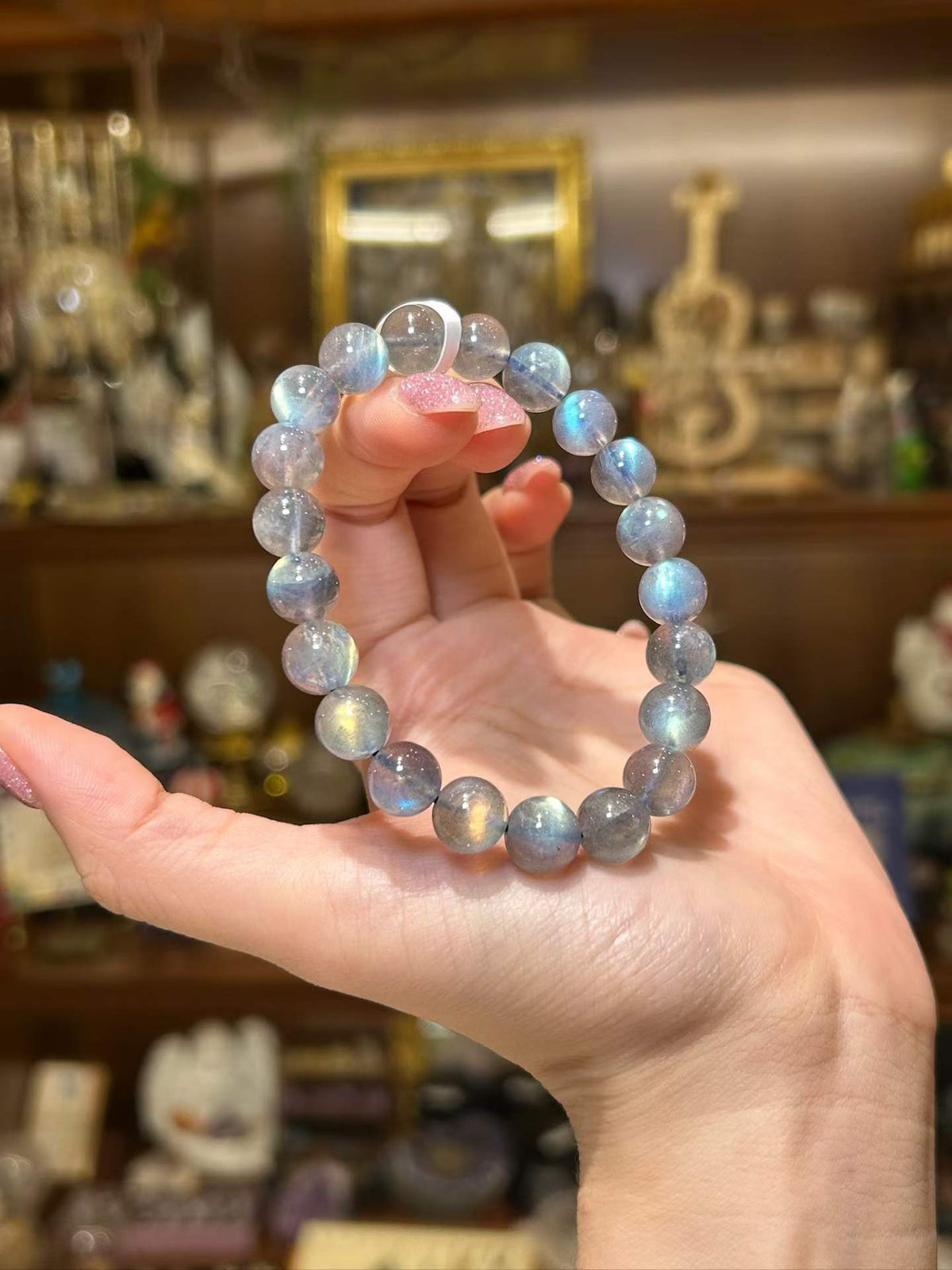 Silver Lining — Gray Moonstone Bracelet