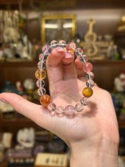 Daybreak — Clear Quartz, Amethyst & Tiger’s Eye Bracelet