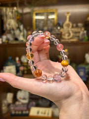 Daybreak — Clear Quartz, Amethyst & Tiger’s Eye Bracelet