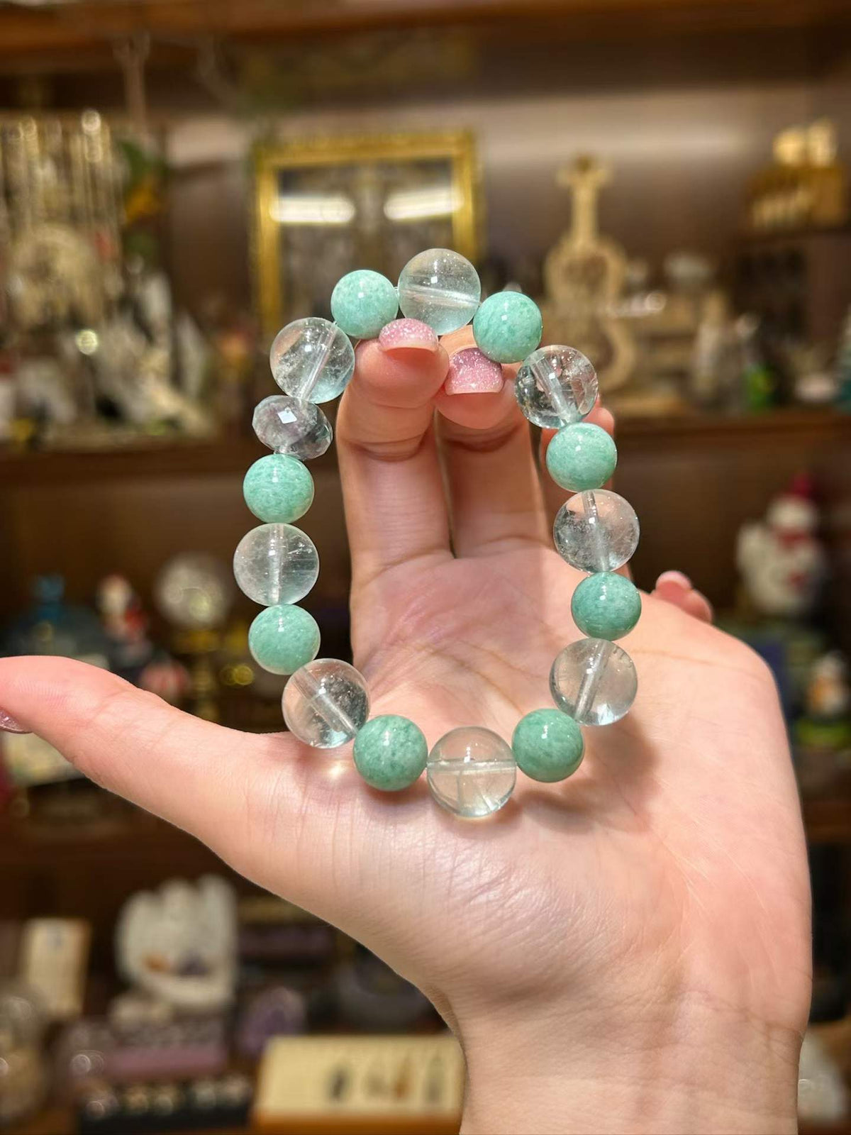Stillwater — Amazonite & Green Quartz Bracelet