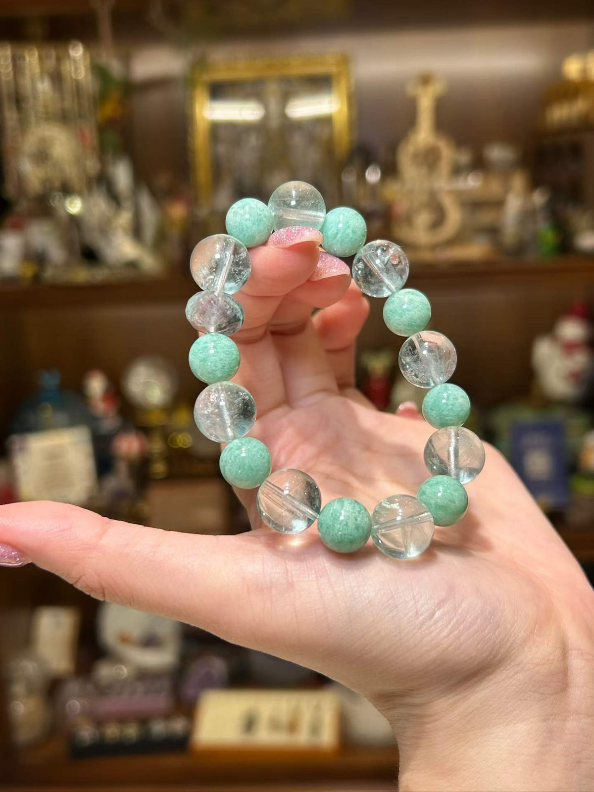 Stillwater — Amazonite & Green Quartz Bracelet