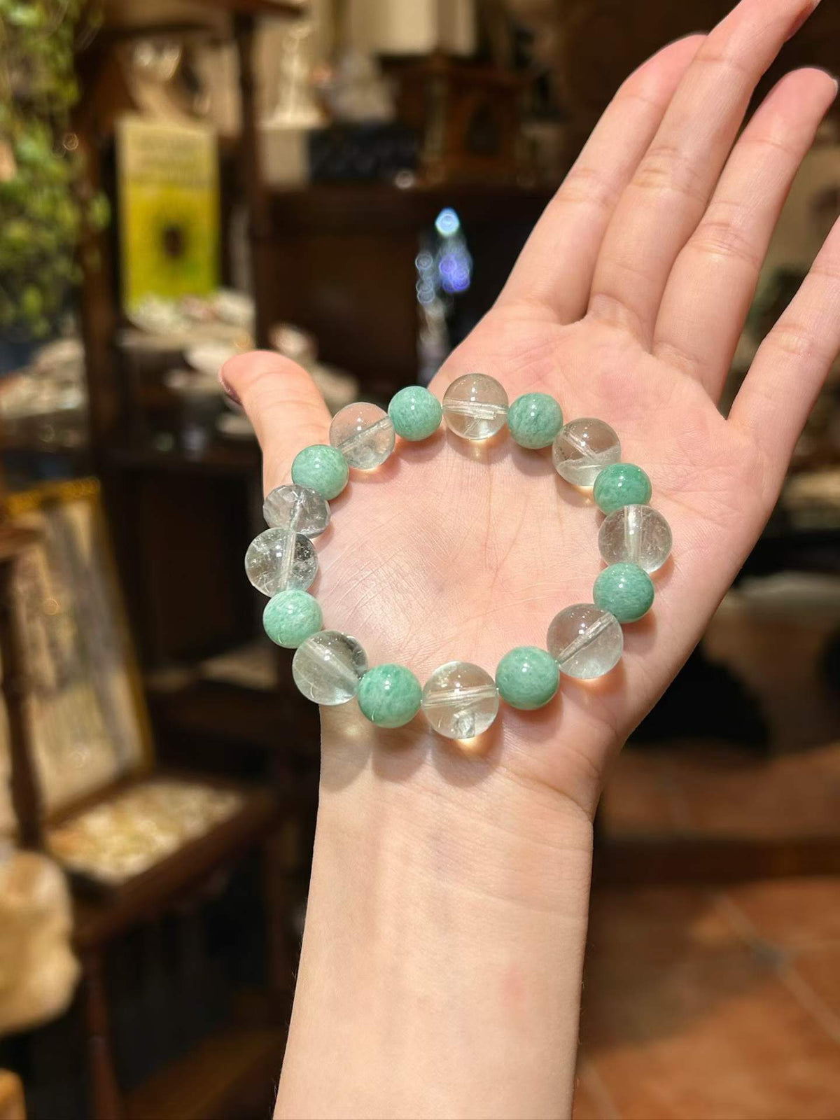 Stillwater — Amazonite & Green Quartz Bracelet