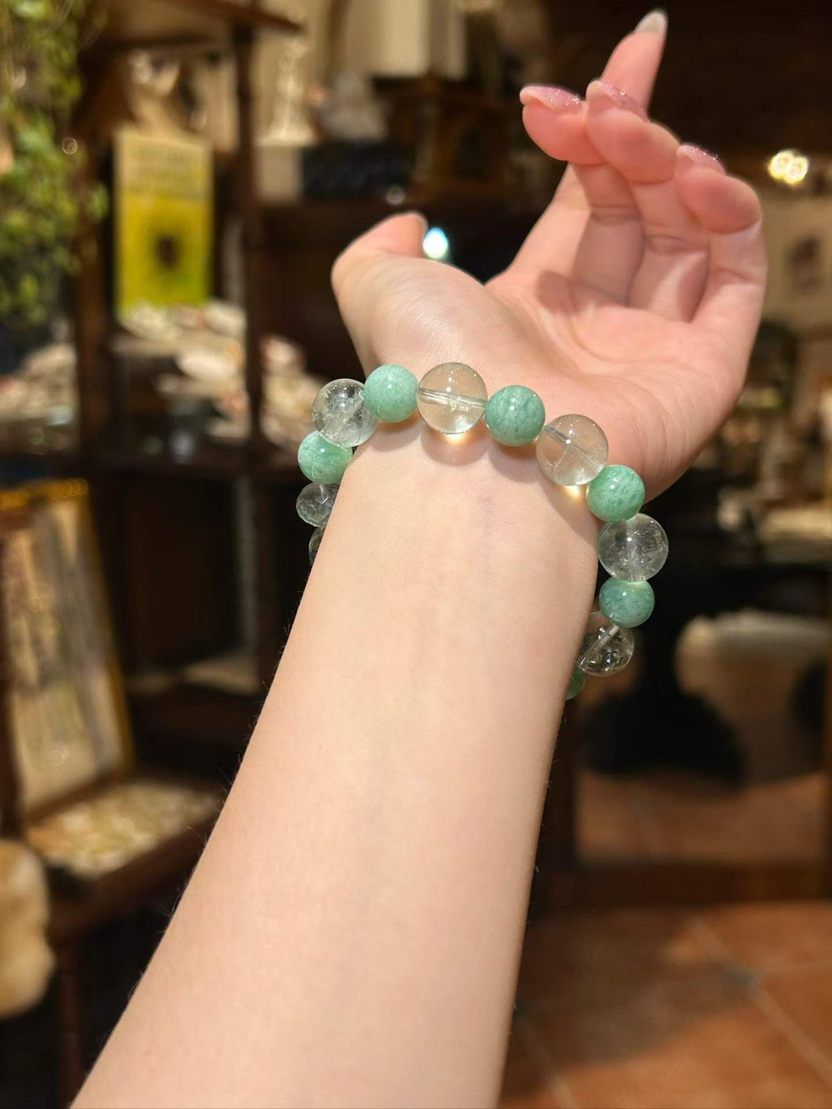 Stillwater — Amazonite & Green Quartz Bracelet