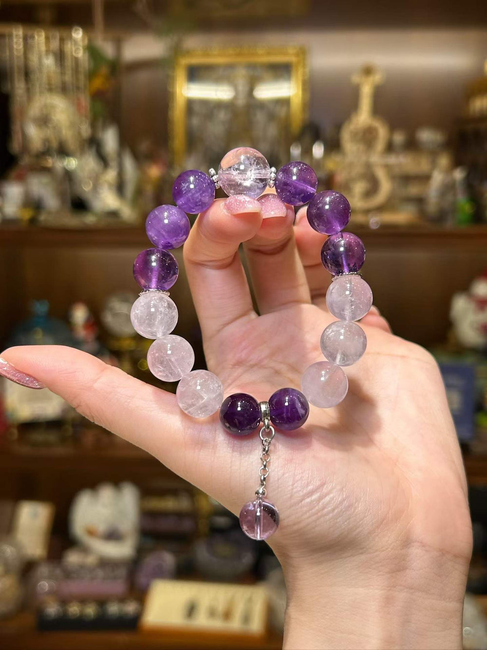 Iris — Amethyst Charm Bracelet