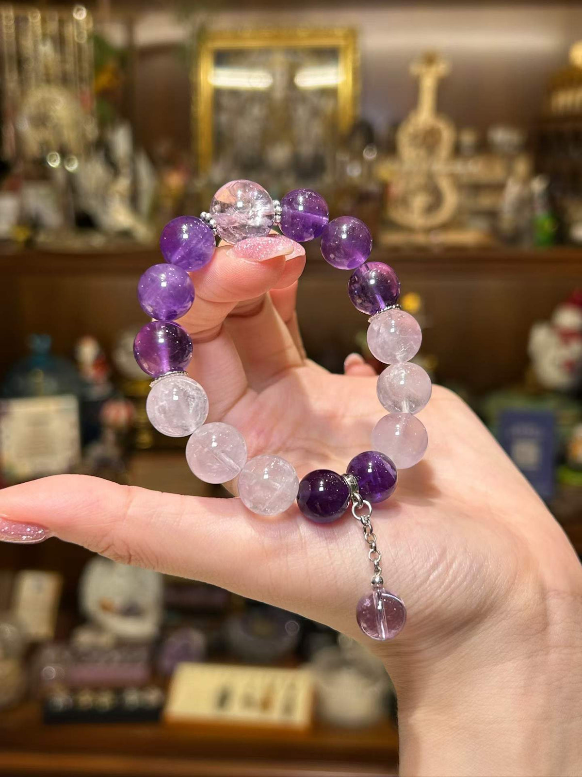 Iris — Amethyst Charm Bracelet