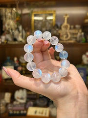 Moonlit Tide — Blue Moonstone & Aquamarine Bracelet