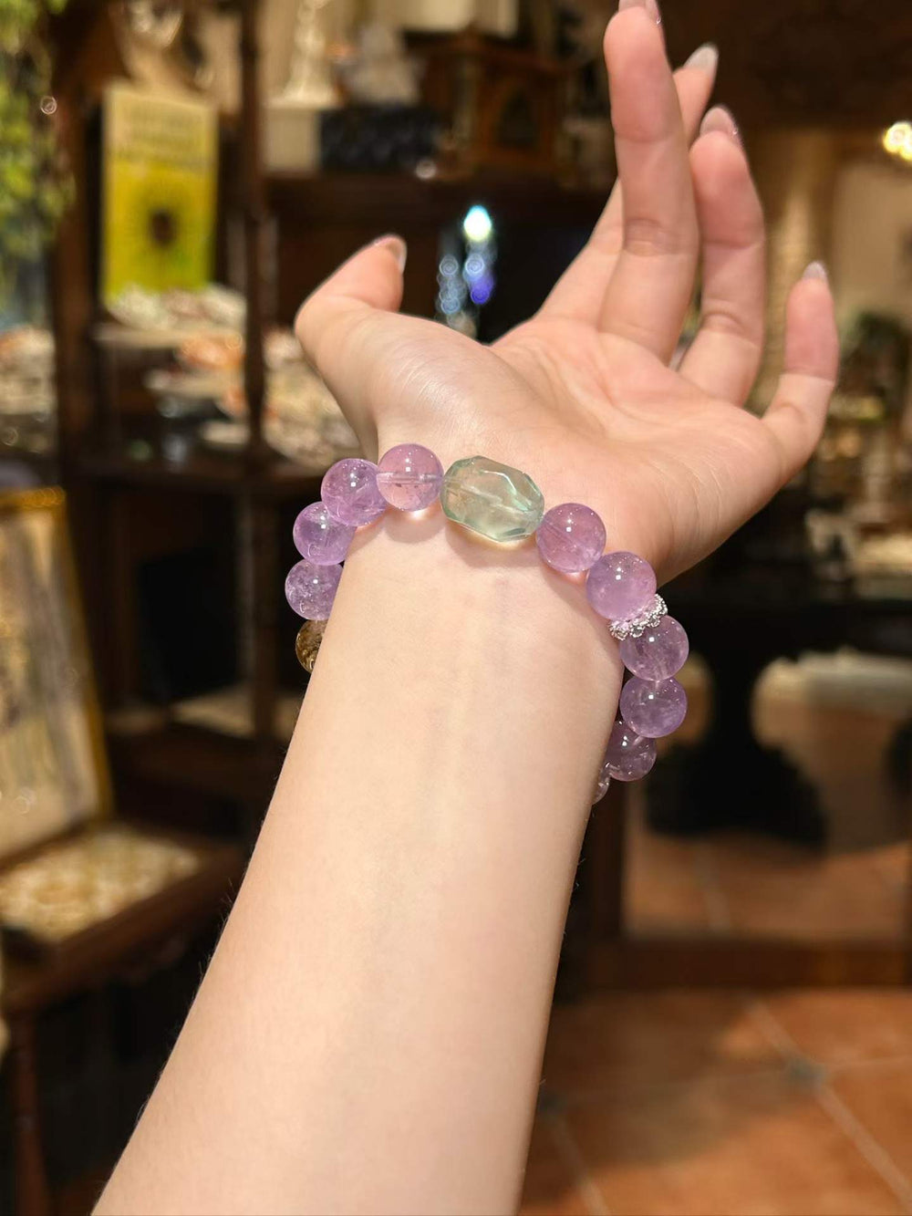 Garden Light | Lavender Amethyst, Citrine, Clear Quartz & Green Crystal Bracelet