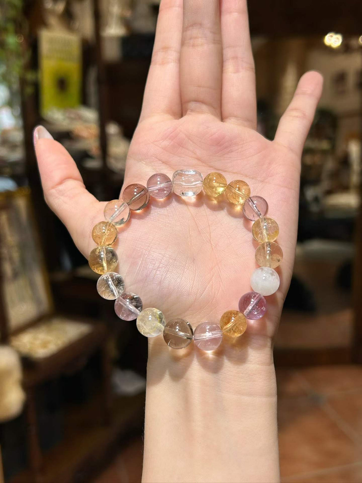 Golden Hour | Citrine, Amethyst, Clear Quartz & Smoky Quartz Bracelet