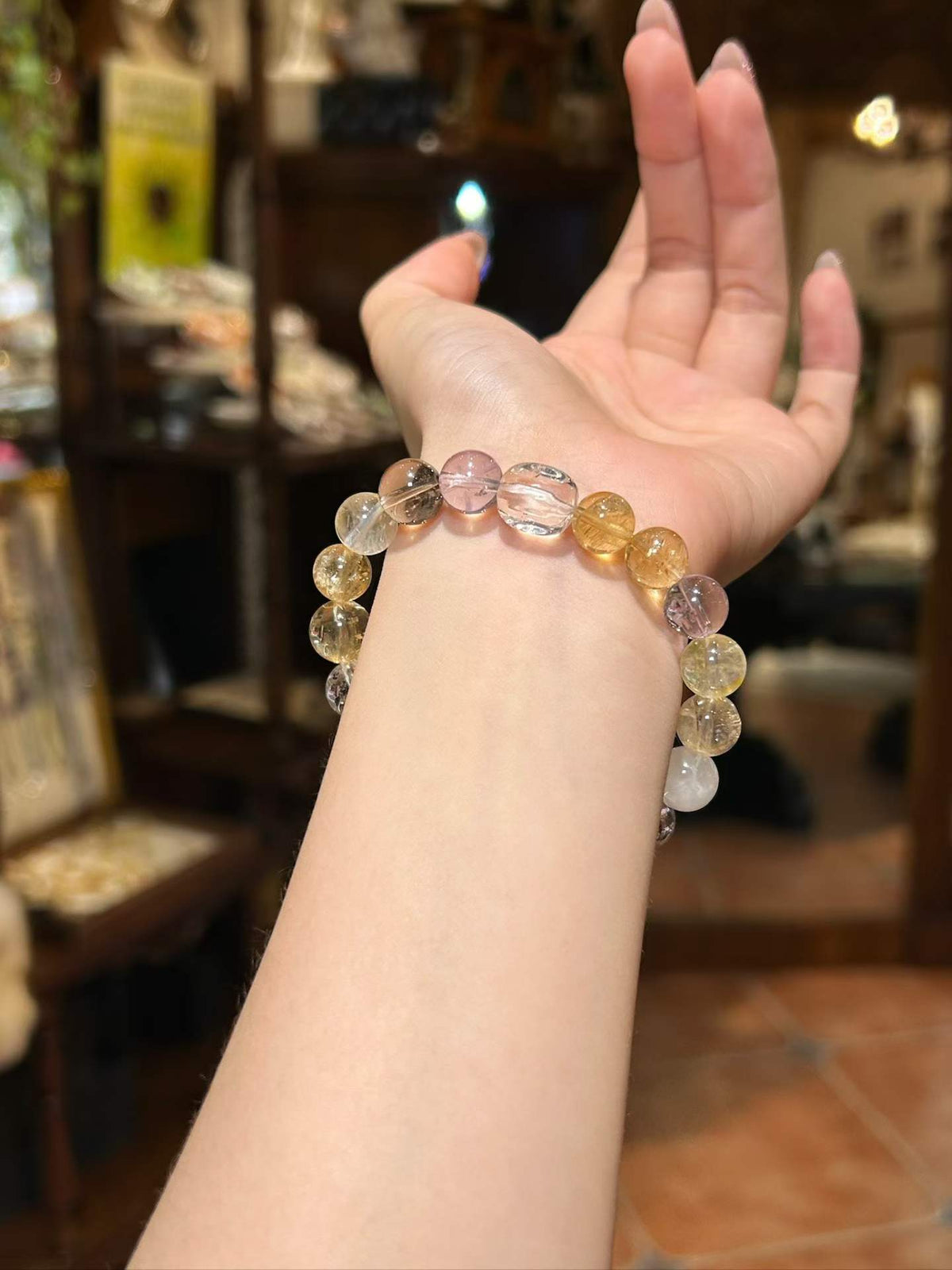 Golden Hour | Citrine, Amethyst, Clear Quartz & Smoky Quartz Bracelet