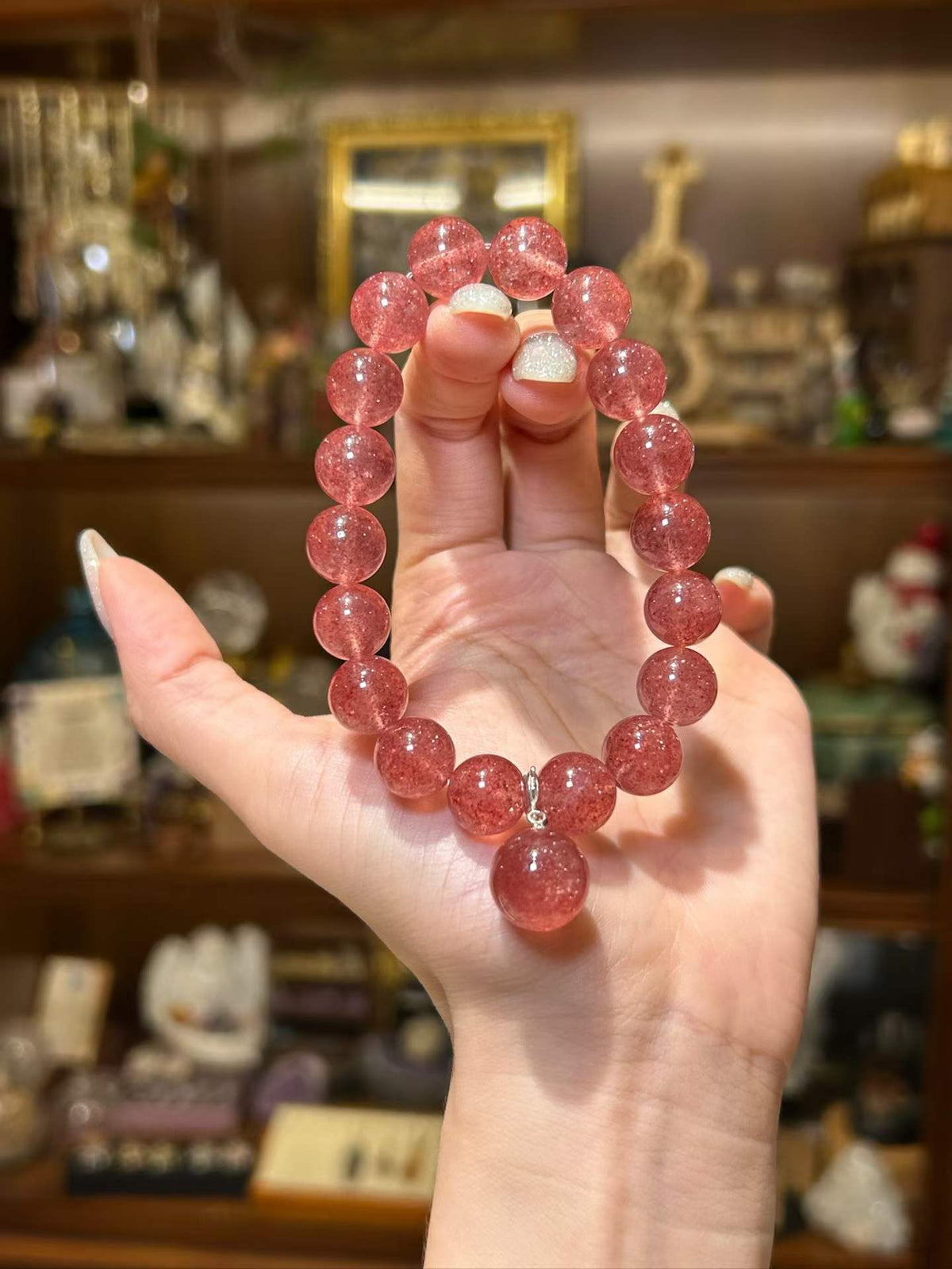 Gentle Heart | Strawberry Quartz Bracelet