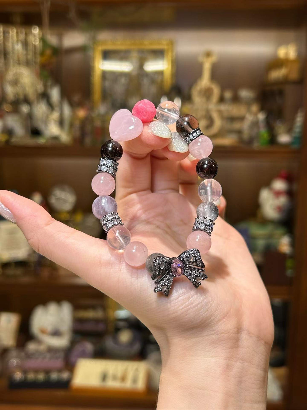 Tender Balance | Rose Quartz & Smoky Quartz Bracelet