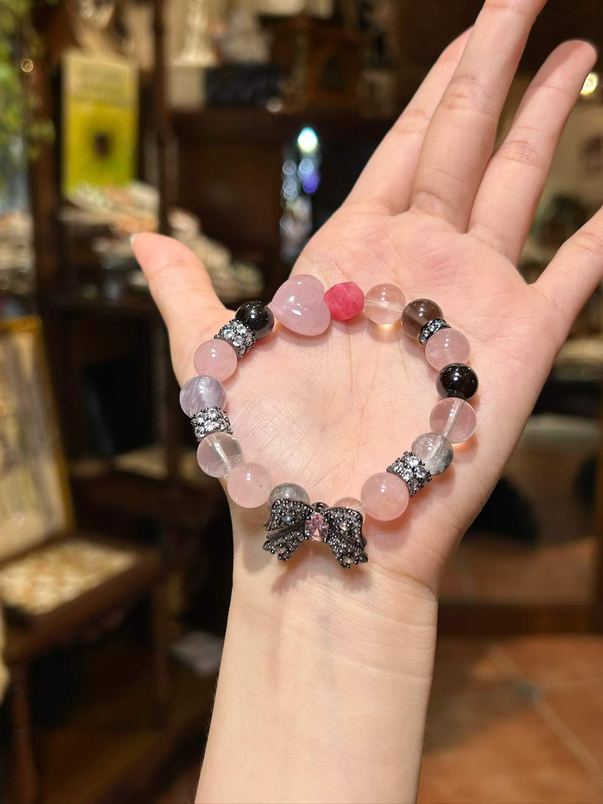Tender Balance | Rose Quartz & Smoky Quartz Bracelet