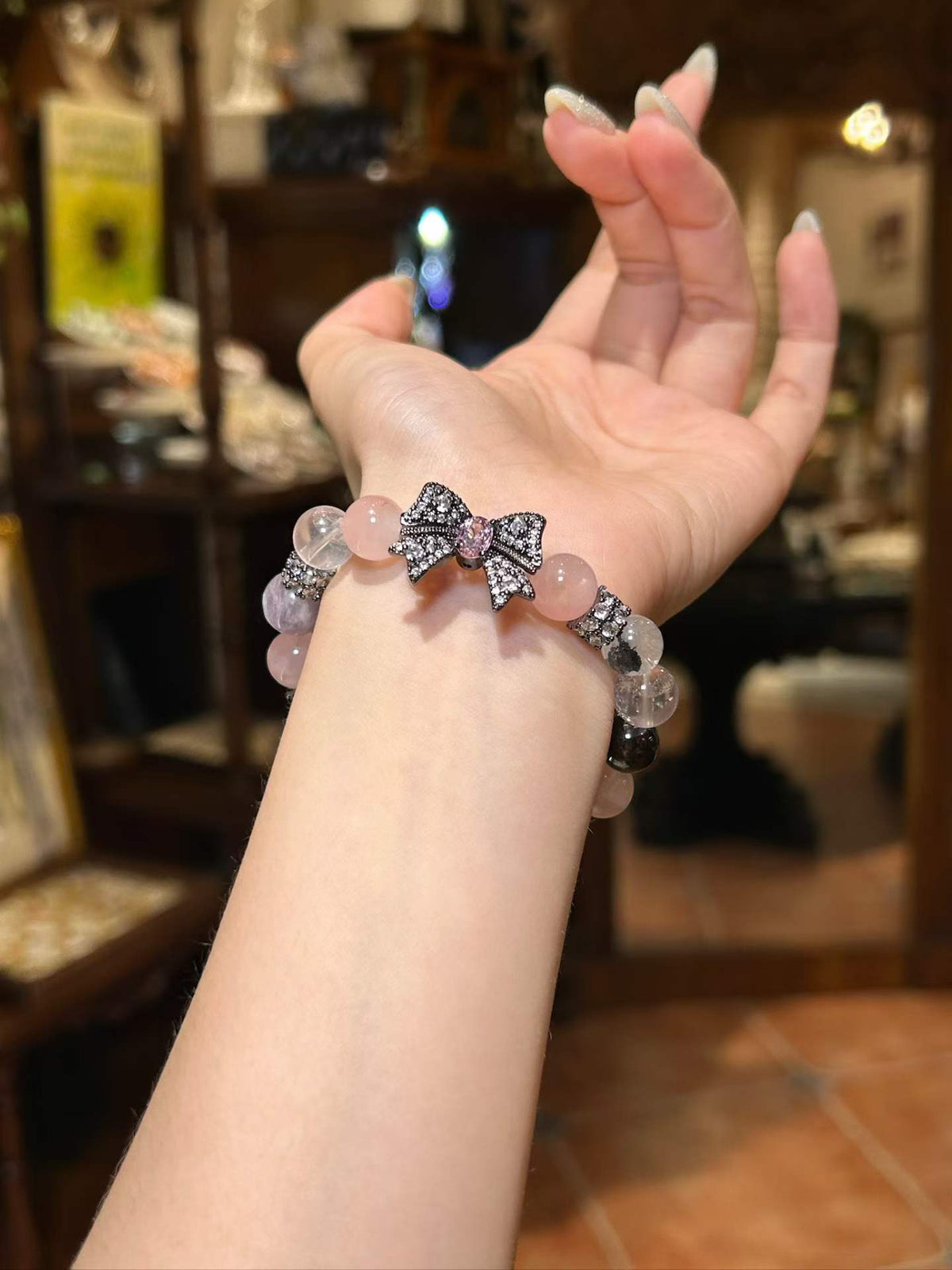 Tender Balance | Rose Quartz & Smoky Quartz Bracelet