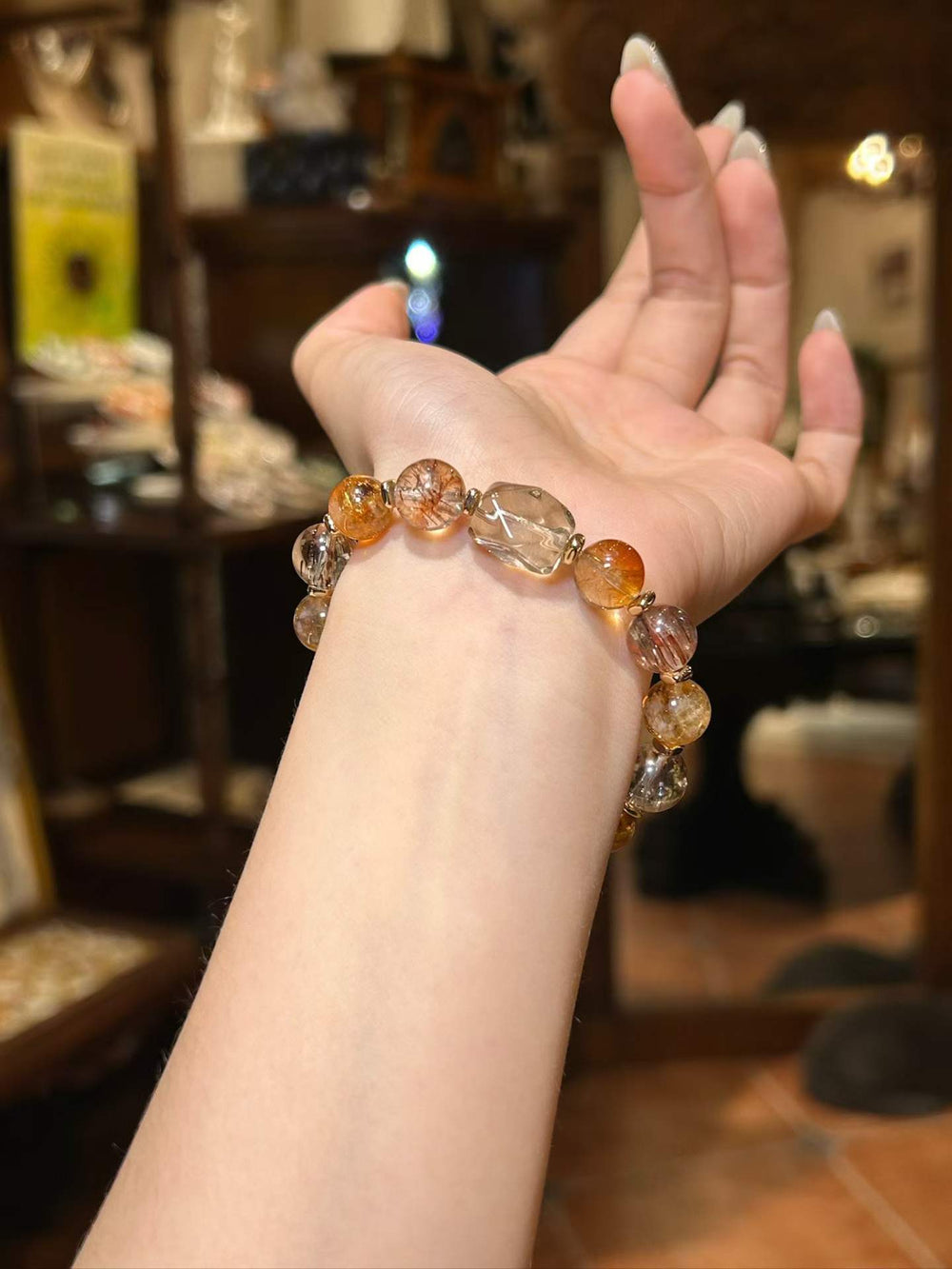 Golden Guard | Black Gold Rutilated Quartz & Citrine Bracelet