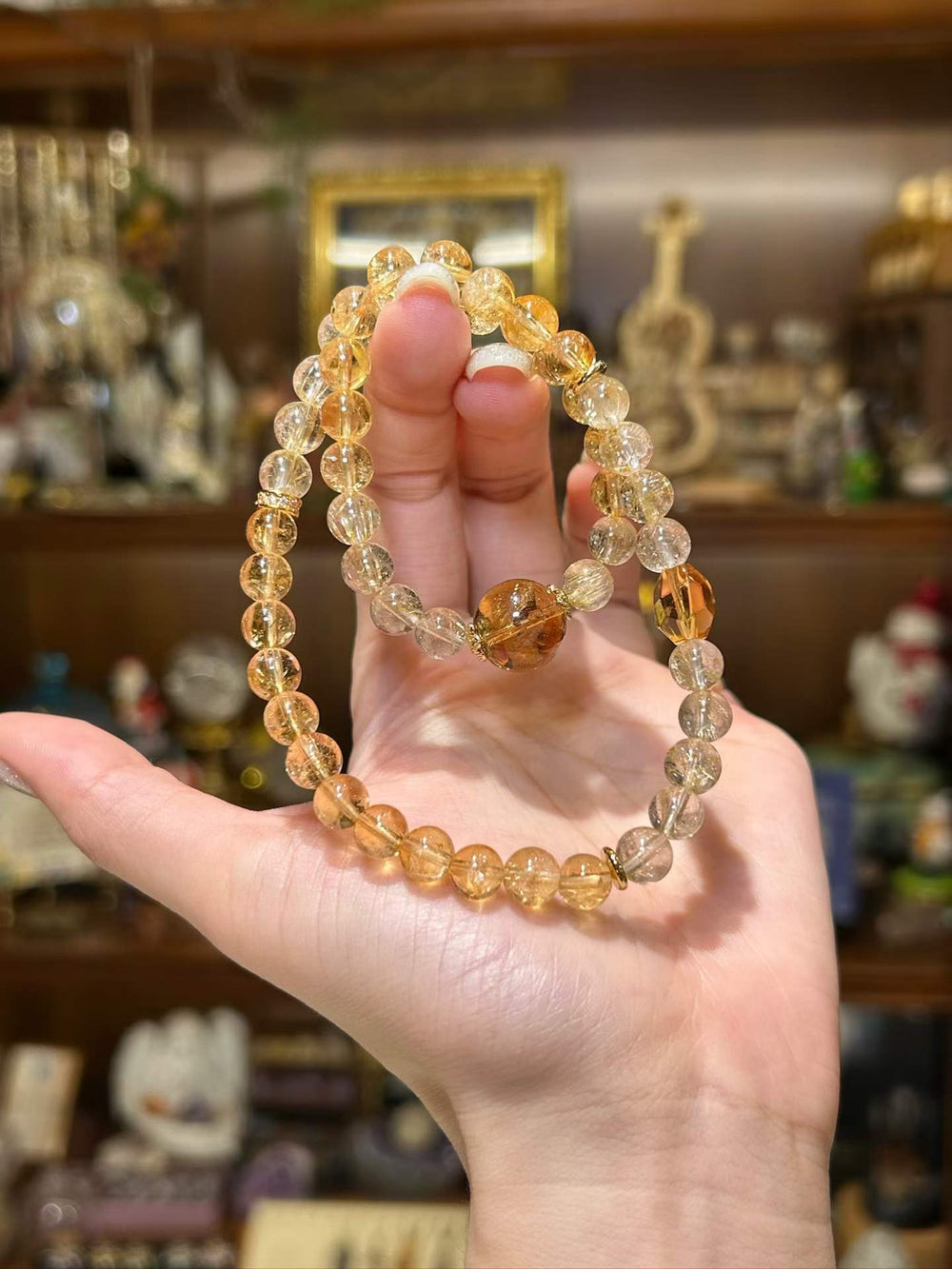 Golden Fortune | Citrine & Gold Rutilated Quartz Bracelet Set