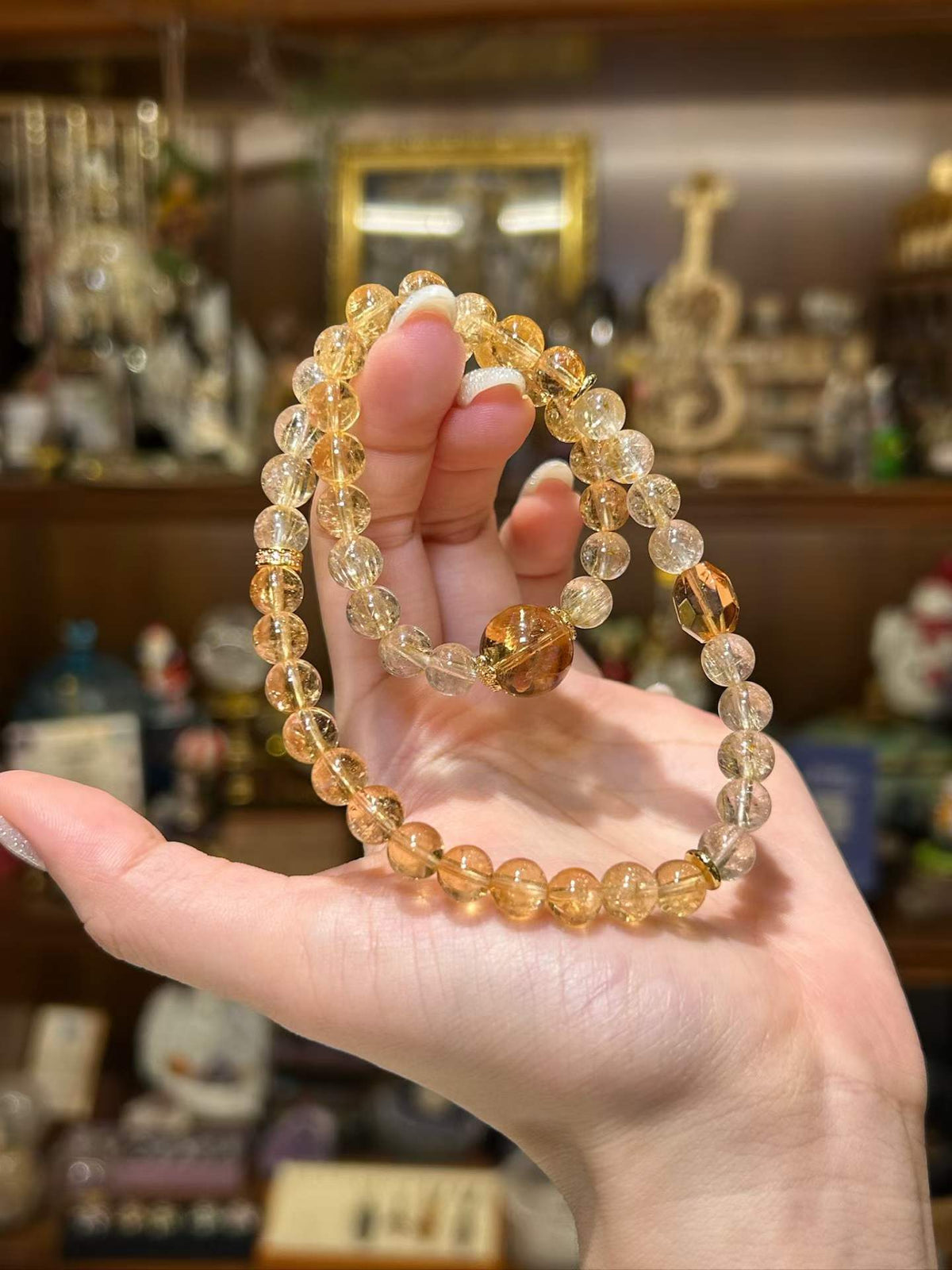 Golden Fortune | Citrine & Gold Rutilated Quartz Bracelet Set